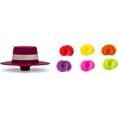 Set Tappo Per Bottiglia E 6 Segna Calici (1/5)