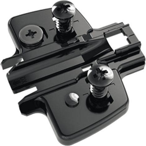 Hettich MB-Kreuzmontageplatte Distanz 1,5mm Sensys 8099, 9091804 obsidianschwarz, vern.
