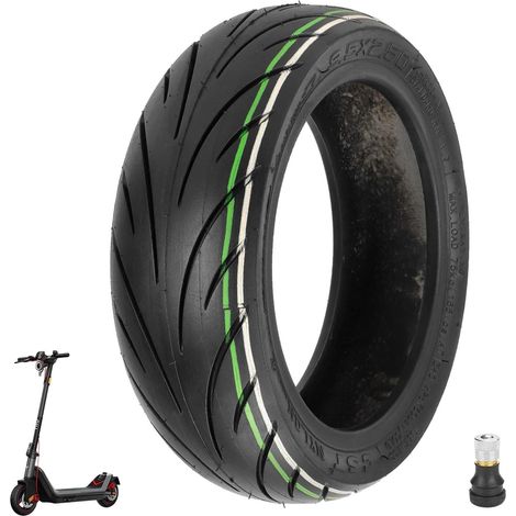 9,5 x 2,50 Pneu de rechange pour NIU KQi3 Sports/Pro/Max Trottinette électrique CST 9,5 pouces Roue Tubeless Sans chambre à air Pneus de rechange avant/arrière, avec valve (Tubeless1) (1/5)