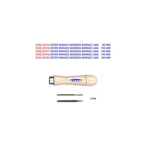 SIFER sifer mango madera barniz lima 150 mm , sifer mango madera barniz lima 150 mm (1/2)