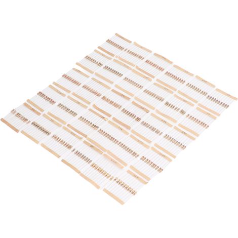 Lot de 300 résistances à film carbone 1/2W, tolérance 5%, 10Ω à 1MΩ, pour électronique industrielle (1/5)