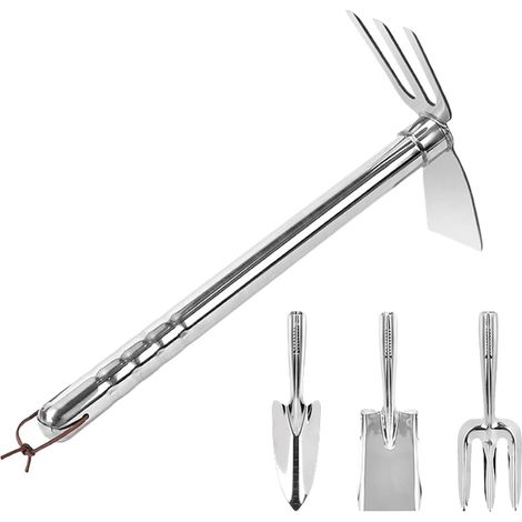 Kit d'outils de Jardinage 4 Pièces Outils Binage Poignée Ergonomique et pelle à main de jardin Pour Terrasse Pelouse Jardin Ferme Femmes Hommes Seniors Jardiniers (1/5)