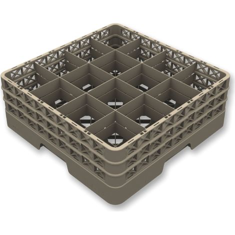 Casier de Lavage Ouvert pour 16 Verres - H 140 à 300 mm - Pujadas