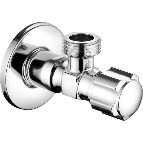 Vanne à broche d'angle 1/2 "x3/8", chromée (1/3)