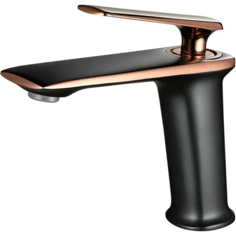 Robinet pour vasque, or rose, eau chaude/froide, pour vasque (1/3)