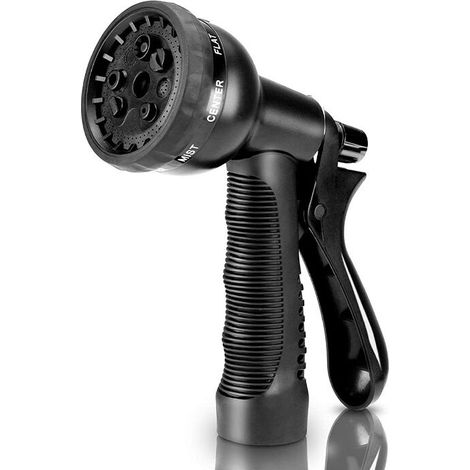 Green Mobility-Pistolet D'arrosage6 Fonctions Pulvérisateur Réglable,Tuyau Arrosage Embout Pour Irrigation de Jardin et Des Plantes/Lavage de Voiture(noire) (1/5)
