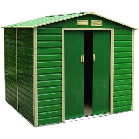 BLINKY 79692-30 Giada Casetta in Lamiera Tetto Spiovente ad Una Falda Porte Scorrevoli 2,71 mq colore Verde