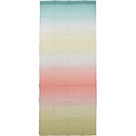 Voile de fenêtre dégradé jaune 1x2.7m, rideaux transparents modernes pour chambre et salle de jeux (1/5)