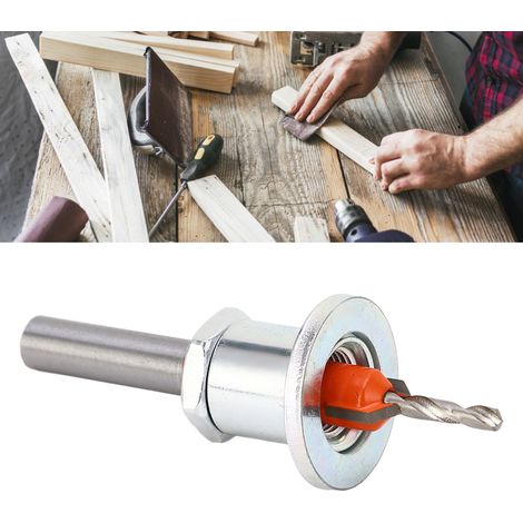 Senkbohrlochbegrenzer 3,2 x 10 mm mit einstellbarem Anschlag, verhindert das Eindringen in das Bohrloch und gewährleistet eine hohe Bohrleistung. (1/5)