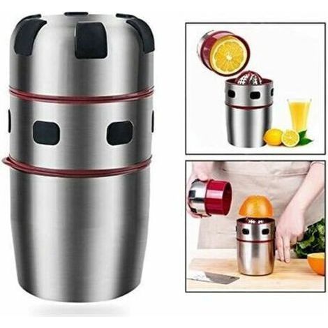 Stainless Steel Manual Citrus Juicer, Guazhuni Fruit Press and Lemon Squeezer, Home Use Manual Centrifuge (1/5)