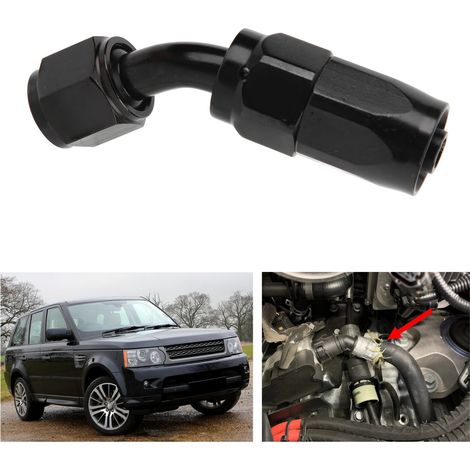 Pièces automobiles AN-6 AN6 Raccords et adaptateurs d'extrémité de tuyau rotatifs à 45° pour conduites de carburant et de gaz (1/5)