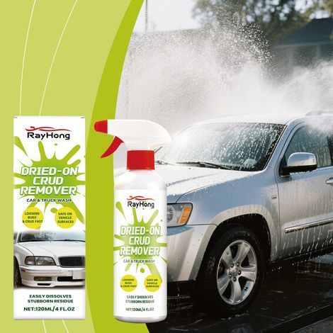 Spray anti-insectes RAYHONG pour voitures – Nettoie le pare-brise et l'avant de la voiture, élimine les traces d'insectes – 120 ml (1/5)