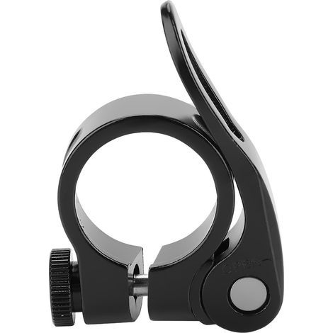 Rennrad, Mountainbike, Sattelstütze aus Aluminiumlegierung, Schnellspann-Sattelstützenklemme, schwarz (1/5)