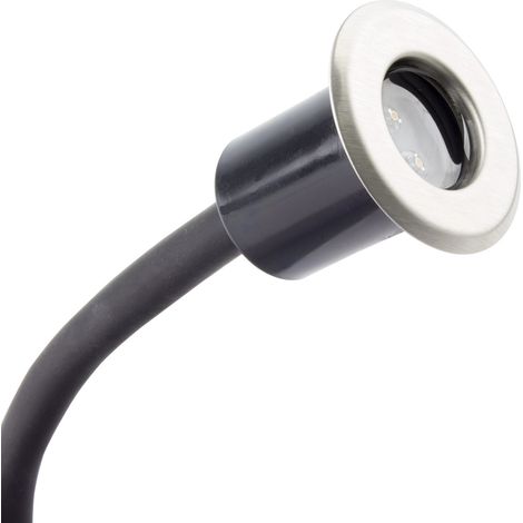 Ledkia – Spot LED extérieur encastrable au sol mini – Acier inoxydable 304 – IP68 étanche – Éclairage balisage 220V AC (1/4)