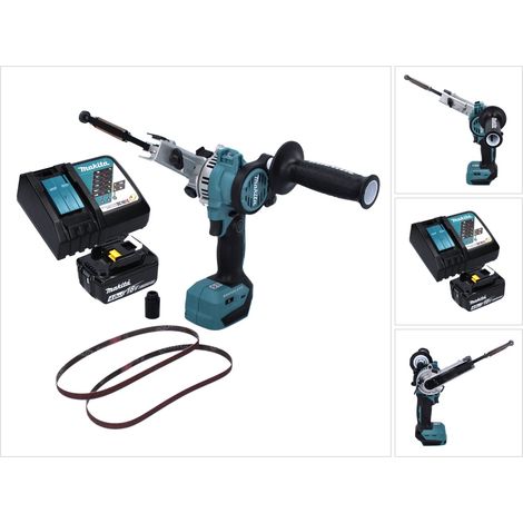 Lima de cinta sin cable Makita DBS 180 RM1 18 V 9 x 533 mm sin escobillas + 1x batería recargable 4,0 Ah + cargador