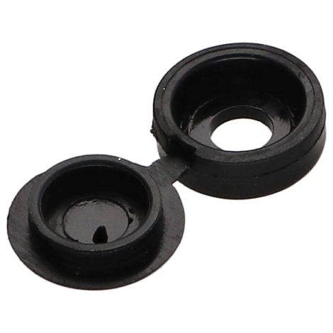 Cache Rivet Polyethylène noir - 30 pièces (1/4)