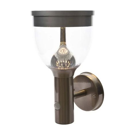 Lampada solare Led da parete con sensore di movimento 18x16x(h)27cm