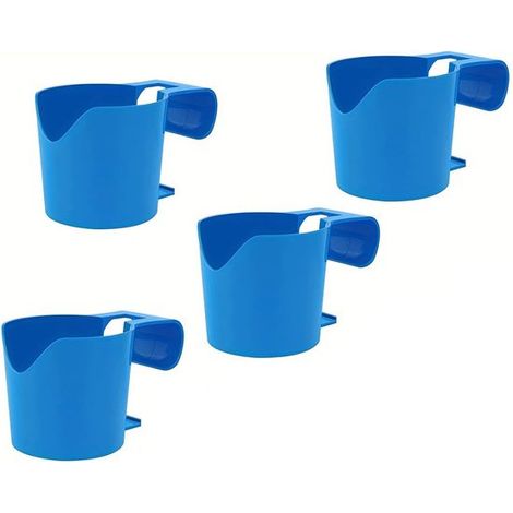Set di 4 portabicchieri da biliardo, a tenuta stagna, accessorio per piscina, in plastica, 13,5 x 10 x 8,5 cm, per conservare le bevande. (1/5)