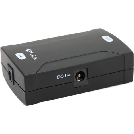Convertisseur audio optique vers coaxial 24 bits haute définition pour home cinéma Dolby Digital 100-240 VEU, fibre optique vers coaxial (1/5)