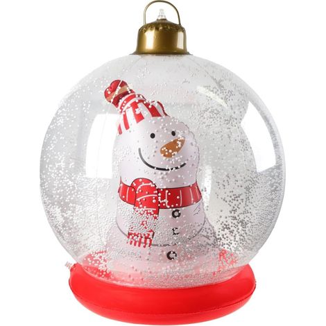 Décorations Gonflables de Noël Décoration De Jardin Gonflable 61 Cm Bonhomme de Neige Géant Adorable Imperméable pour Pelouse Jardin Fenêtre Fêtes (1/5)