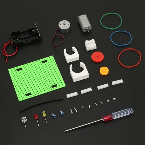 Miniaturgenerator mit elektrischem Rad für Kinder – Pädagogisches Experimentierset (1/5)