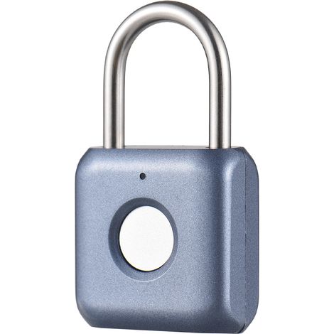 Lucchetto intelligente multifunzionale con impronta digitale, senza password, impermeabile IPX2, biometrico, resistente alla ruggine, ideale per palestra, bicicletta, bagagli e porte di magazzino. (1/5)