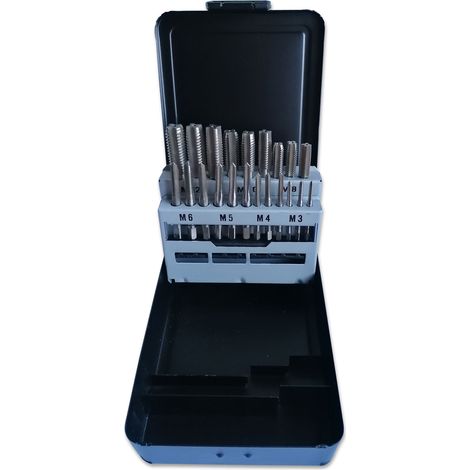 Coffret de tarauds hss-g a main 7 jeux de 3 pieces de 3 à 12 mm (1/2)