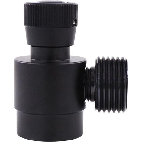 Adaptateur de Recharge de Bouteille de CO2, régulateur de Bouteille de gaz, Adaptateur M10X1 vers W21.8-14 pour CO2, gaz mélangé, Noir (1/5)