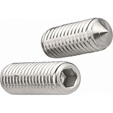 Vite ad ago x2 diametro 6mm lunghezza 10mm + chiave a brugola