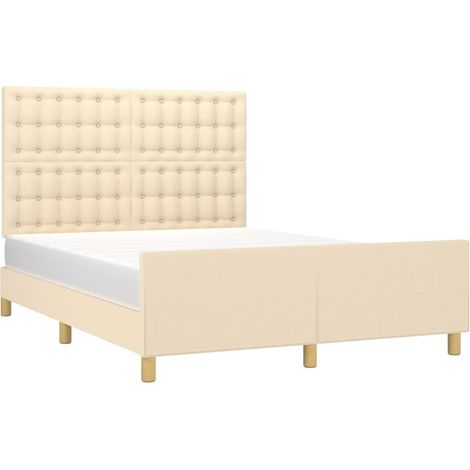 Giroletto senza Materasso Crema 140x200 cm in Tessuto vidaXL (1/4)