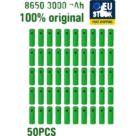 Batería de iones de litio, capacidad de 3000 mAh, tasa de descarga de 30 A, batería VTC6 X50 (1/2)