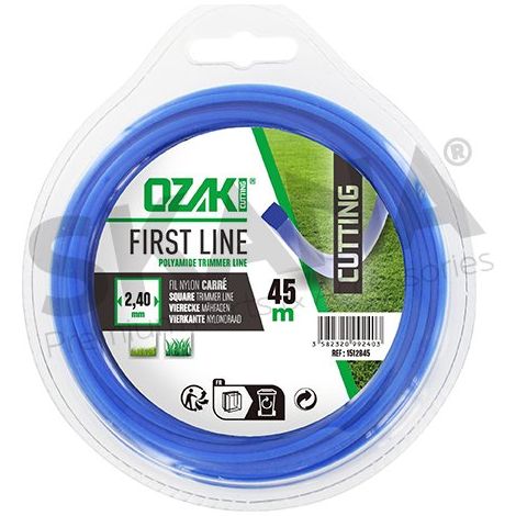 BLISTER-TRIMMERLINIE QUADRATISCH 2,40 MM X 45 M RIF 1512845 KOMPATIBEL MIT OZAKI