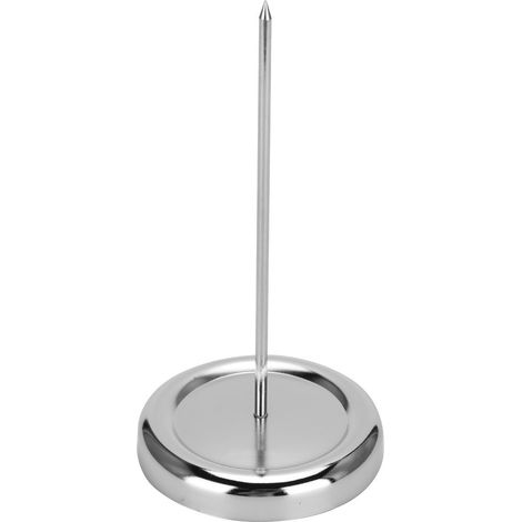 Porta memo in acciaio inox con stelo dritto.