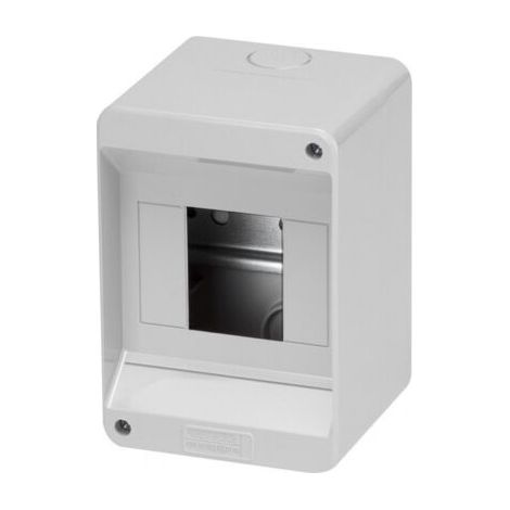 Centralino Da Parete Esterno 4 Moduli Senza Portello Ip20 13x9x8.5cm Grigio Fg14012 (1/5)