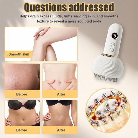 Dispositivo per massaggio anticellulite, dispositivo per drenaggio linfatico, dispositivo elettrico portatile per massaggio contro la cellulite, dispositivo per il rimodellamento del corpo, dispositiv (1/4)