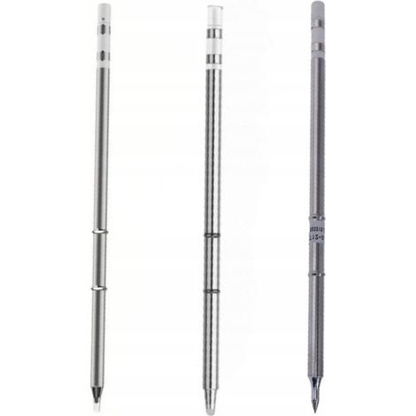 Set di Punte per Saldatura T12-IL, T12-BC4, T12-D24 – Riscaldamento Rapido, Precisione, Compatibile con Stazioni Saldanti T12 (1/5)
