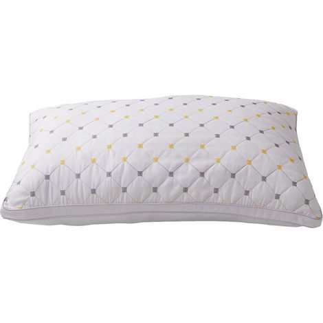 White Height-adjustable Comfortable Baby's Breath White Double-sided Pillow Core 74cm x 48cm x 14cm (1/5)