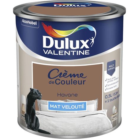 [PROMO] Peinture Crème De Couleur Mat Havane 0,5 L - Dulux Valentine