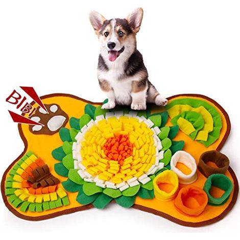 Tappetini olfattivi per cani e gatti - giocattoli interattivi e tappetini lavabili per l'alimentazione - alleviano lo stress e addestrano animali domestici di taglia grande e media. (1/5)
