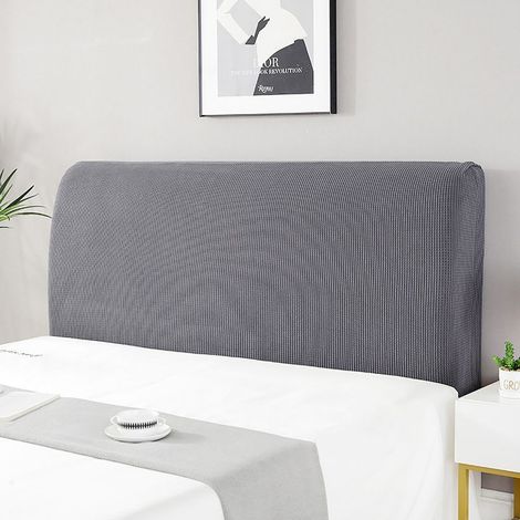 Housse de tête de lit, housse de tête de lit intégrale, housse de tête de lit extensible, housse de tête de lit élastique pour tête de lit rembourrée (1/5)