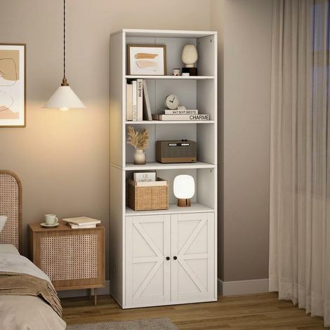 2 bibliothèques rustiques porte grange – bois X 181 cm (1/5)