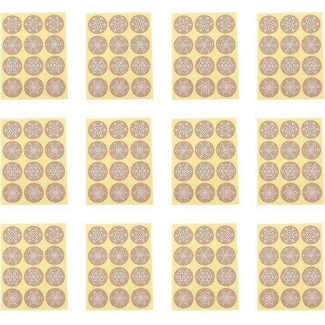 50 Blatt Schneeflockenaufkleber (1/3)