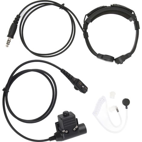 Kit Oreillette PTT avec Adaptateur 7.1mm et Connecteur Télescopique pour Radio PD‑780/785/788/780G/785G (1/5)