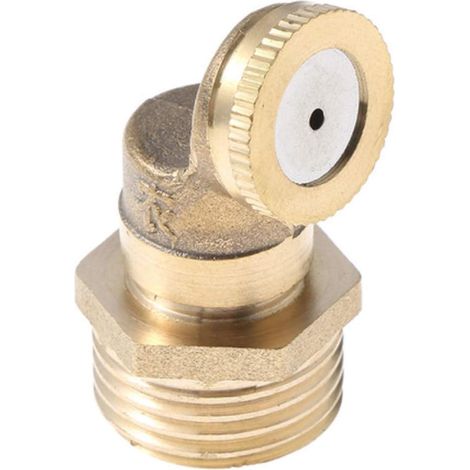 Buse de brumisation en laiton à 1 trou pour arroseur de jardin, raccord d'eau avec adaptateur 1,27 cm pour jardin extérieur