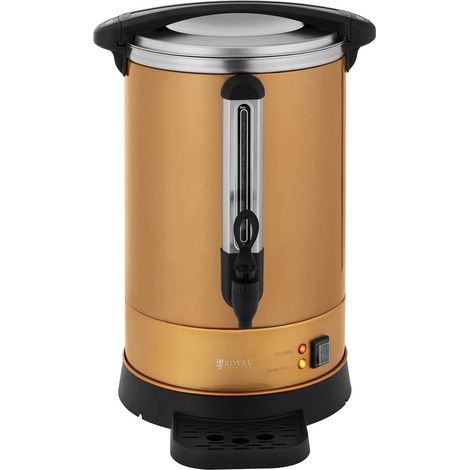 Cafetera de filtro cafetera de filtro cafetera profesional percoladora eléctrica 14 litros oro acero inoxidable 140004684