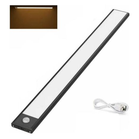 SABIR Barre lumineuse LED pour placard, 1 pièce, 3 000 K, 220 V, noire, pour cuisine (1/5)