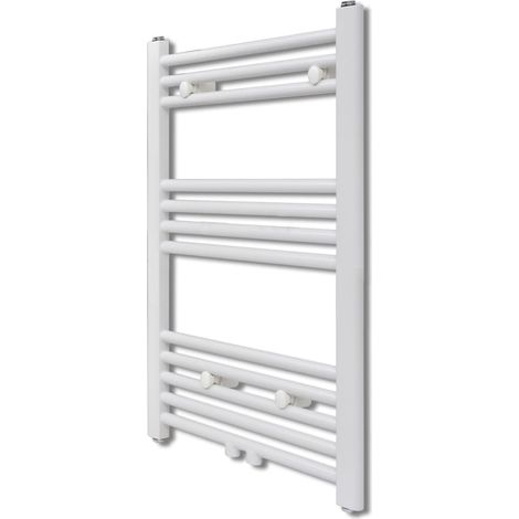 Vidaxl – Radiateur sèche-serviettes vertical 500x764 mm – Acier blanc – Sortie de chaleur 315 W – Fixation murale incluse (1/7)
