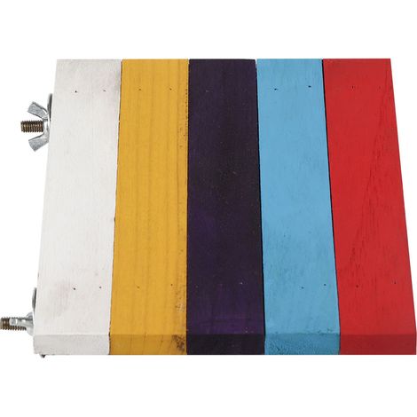 Jouet de tremplin coloré pour hamster, balançoire en bois, jouet de tremplin pour perroquet et écureuil (1/5)