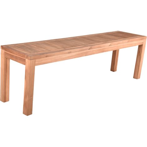 3-er Gartenbank GAZA-120 aus Teakholz massiv, B/H/T: ca. 150/45/35 cm (1/3)