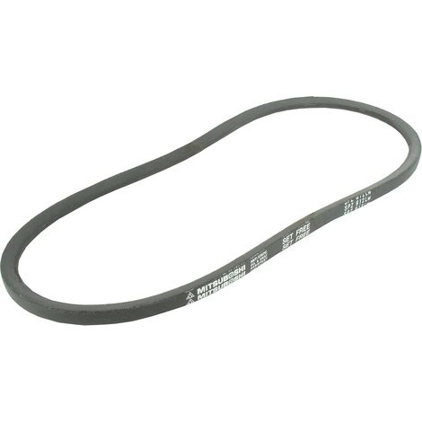 1 - Courroie Trapézoïdale - Courroie Lisse - Section 10x8mm - Longueur 1125mm - Pour Transmission Mécanique - Noir - 10x8x112,5cm